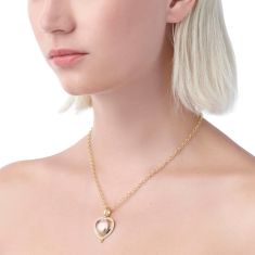 Temple St. Clair 18k Yellow Gold Medium Diamond Pavé Heart Pendant