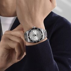 Black Bay 68 Silver-Tone Dial Stainless Steel Watch 43mm - M7943A1A0NU-0002