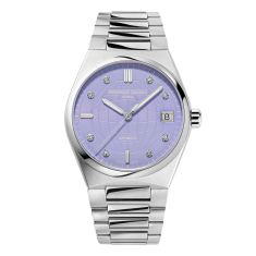 Frederique Constant Highlife Automatic Diamond Accent Lavender Dial Stainless Steel Bracelet Watch 34mm - FC-303LPD2NH6B