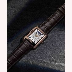 Frederique Constant Classics Heart Beat Automatic White Dial Brown Leather Strap Watch 34mm - FC-311S4C4