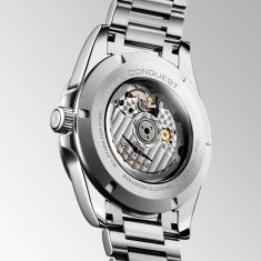 Longines Conquest Green Diamond Accented Dial Stainless Steel Bracelet Watch 41mm - L38304076