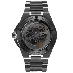 IWC Ingenieur Automatic 42 Black Grid Dial Black Ceramic Bracelet Watch 42mm - IW338903