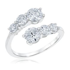 Swarovski Millenia Ring with Triangle Cut Crystals - Size 7