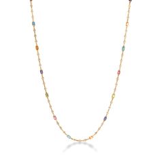 Roberto Coin 18k Yellow Gold Venetian Princess Carnival Station Necklace 1