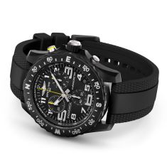 Breitling Chronograph Endurance Pro 44 Black Dial Black Rubber Strap Watch 44mm - X82310E51B1S2