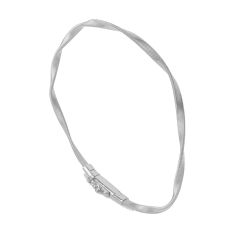 Marco Bicego Marrakech 18k White Gold Twisted Coil Bangle Bracelet 1