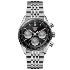image of TAG Heuer TAG Heuer CARRERA Chronograph Automatic Black Dial Stainless Steel Watch 39mm - CBS2210.BA0048 with sku:20566915