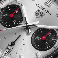 TAG Heuer CARRERA Chronograph Bi-Compax Panda Silver-Tone Dial Stainless Steel Watch 39mm - CBS2216.BA0048