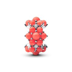 Pandora Coral-Colored Ocean Charm
