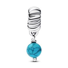 Pandora Turquoise-Colored Dangle Charm