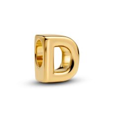 Pandora Letter D Alphabet Gold-Plated Charm