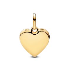 Pandora Engravable Heart Gold-Plated Medallion Charm