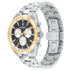 Movado Heritage Series Datron Grey Dial Stainless Steel Bracelet Watch 41mm - 3650224