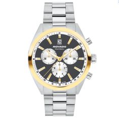image of Movado Heritage Series Datron Grey Dial Stainless Steel Bracelet Watch 41mm - 3650224 with sku:20570909