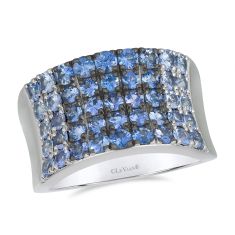 image of Le Vian® Denim Ombré® Sapphire 14k Vanilla Gold® Ring with sku:20570917