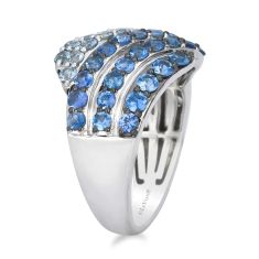Le Vian® Denim Ombré® Sapphire 14k Vanilla Gold® Swirl Ring