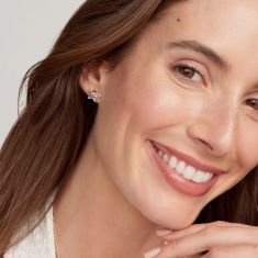 Kendra Scott Cassidy Stud Earrings in Red White Blue Star Illusion, Gold-Plated