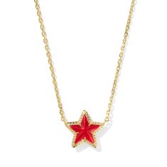 Kendra Scott Cassidy Short Pendant Necklace in Red Illusion