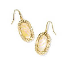 Kendra Scott Dani Figaro Frame Drop Earrings in Iridescent Abalone
