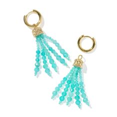 Kendra Scott Sylvia Huggie Earrings in Teal Amazonite