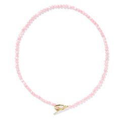 Kendra Scott Sylvia Strand Necklace in Pink Chalcedony