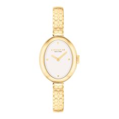 COACH Sammy Pink Dial Gold-Tone Stainless Steel Bracelet Watch 22.5mm - 14504528