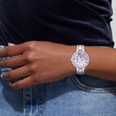 COACH Chelsea Crystal Accent Purple Dial Stainless Steel Bracelet Watch 36mm - 14504499