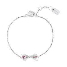 COACH Elliot Crystal Accent Silver Dial Stainless Steel Bracelet Watch Set 36mm - 14000123