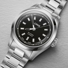 Oris Big Crown Diamonds Accent Black Dial Stainless Steel Bracelet Watch 34mm - 531 7797 4094 8 17 06