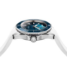 TAG Heuer AQUARACER Professional 300 Date Automatic Blue Diamond Dial White Rubber Strap Watch 36mm - WBP231N.FT6234