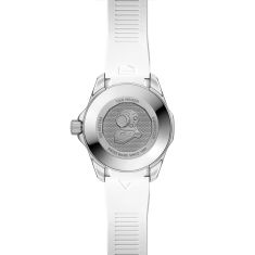 TAG Heuer AQUARACER Professional 300 Date Automatic Blue Diamond Dial White Rubber Strap Watch 36mm - WBP231N.FT6234