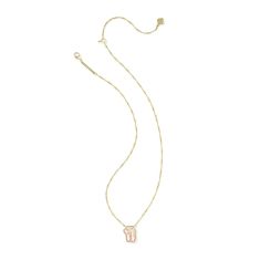 Kendra Scott Ballet Short Pendant Necklace in Blush Mother-of-Pearl
