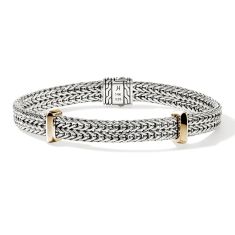 John Hardy Icon Link Two-Tone Flat Chain Bracelet