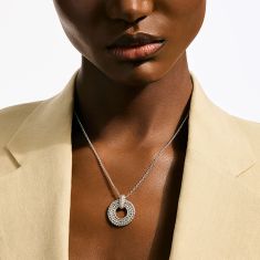 John Hardy Icon 1/5ctw Diamond Link Sterling Silver Pendant Necklace