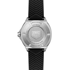 TAG Heuer FORMULA 1 Solargraph White Dial Black Rubber Strap Watch 38mm - WBY111A.FT8106