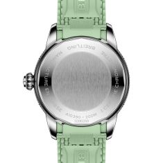 Breitling Superocean Heritage Automatic 36 Green Dial Green Rubber Strap Watch 36mm - A10390361L1S1