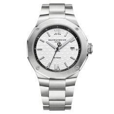 Baume & Mercier Riviera 10829 Automatic White Dial Stainless Steel Watch 42mm - M0A10829