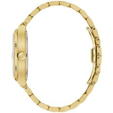 Bulova Super Seville Green Dial Gold-Tone Stainless Steel Bracelet Watch 37.5mm - 97B237