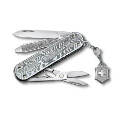 Victorinox Swiss Army Classic SD Brilliant Damast Compact Pocket Knife