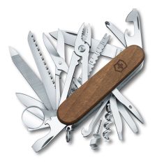 Victorinox Swiss Army Swiss Champ Wood Pocket Knife in Walnut Wood