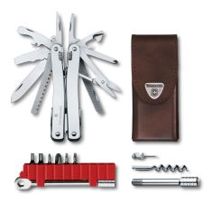 Victorinox Swiss Army Swiss Tool Spirit X Plus Ratchet with Leather Pouch
