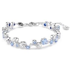 Swarovski Constella Blue Zirconia and White Crystal Bracelet, Rhodium-Plated