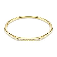 Swarovski Dextera Octagon White Crystal Bangle Bracelet, Gold-Tone Plated 1