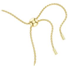 Swarovski Matrix Round White Zirconia Tennis Bracelet, Gold-Tone Plated
