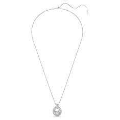 Swarovski Sublima White Zirconia Pendant Necklace, Rhodium-Plated