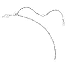 Swarovski Sublima White Zirconia Pendant Necklace, Rhodium-Plated