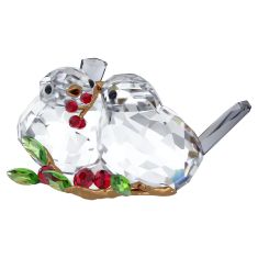 Swarovski Crystal Idyllia Bird Couple and Berries