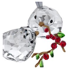 Swarovski Crystal Idyllia Bird Couple and Berries