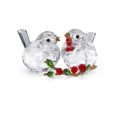 Swarovski Crystal Idyllia Bird Couple and Berries