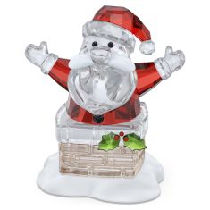 image of Swarovski Crystal Holiday Cheers Santa Claus and Chimney with sku:20582417